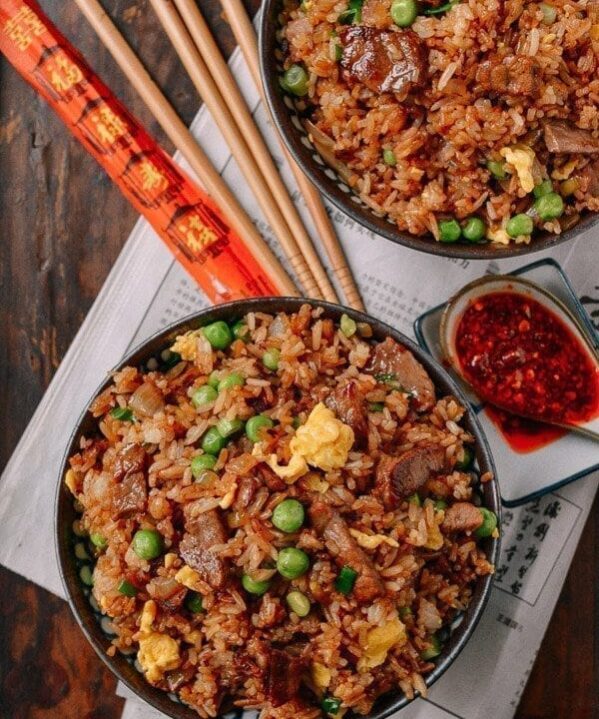 Classic Beef Fried Rice, by thewoksoflife.com