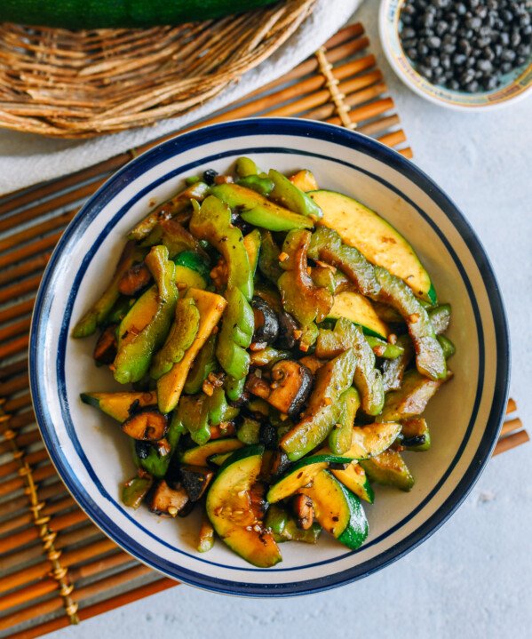 Bitter Melon Stir-fry with Black Bean Sauce