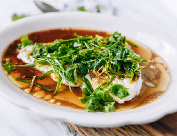 Plate of Cantonese Steamed Fish