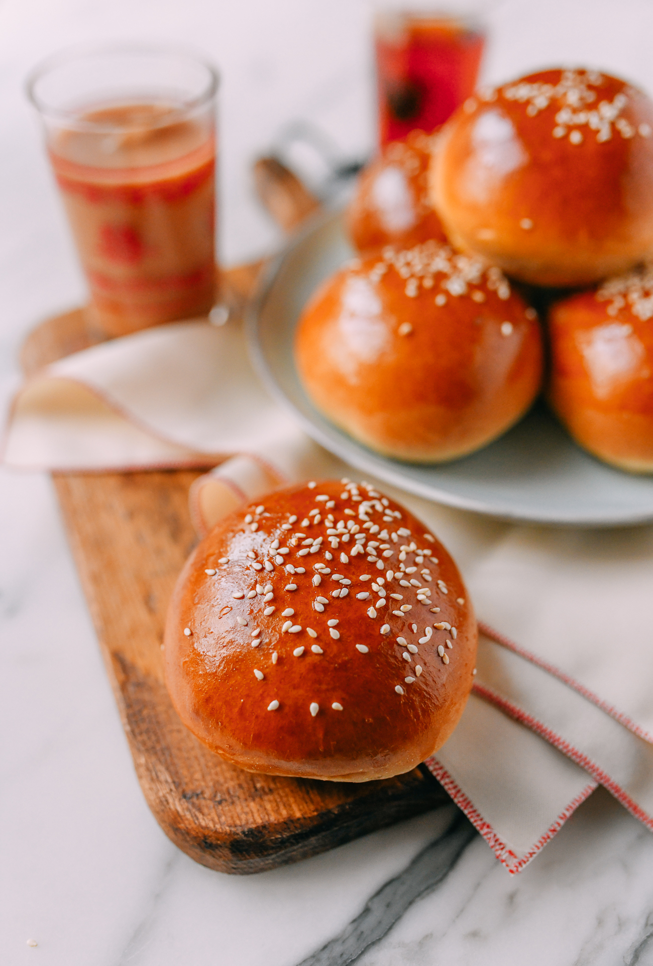 Cha siu bao baked chinese pork buns