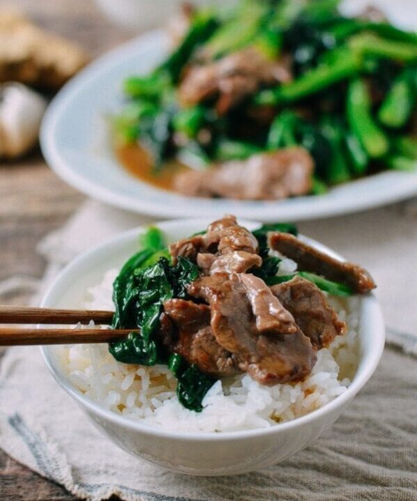 Beef with Chinese Broccoli, by thewoksoflife.com