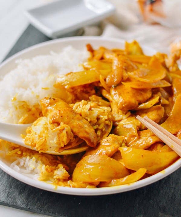 Chinese Chicken Curry with Rice