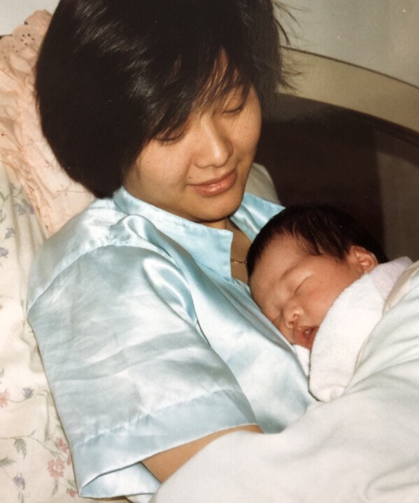 The Woks of Life old family photo - Judy and baby Sarah