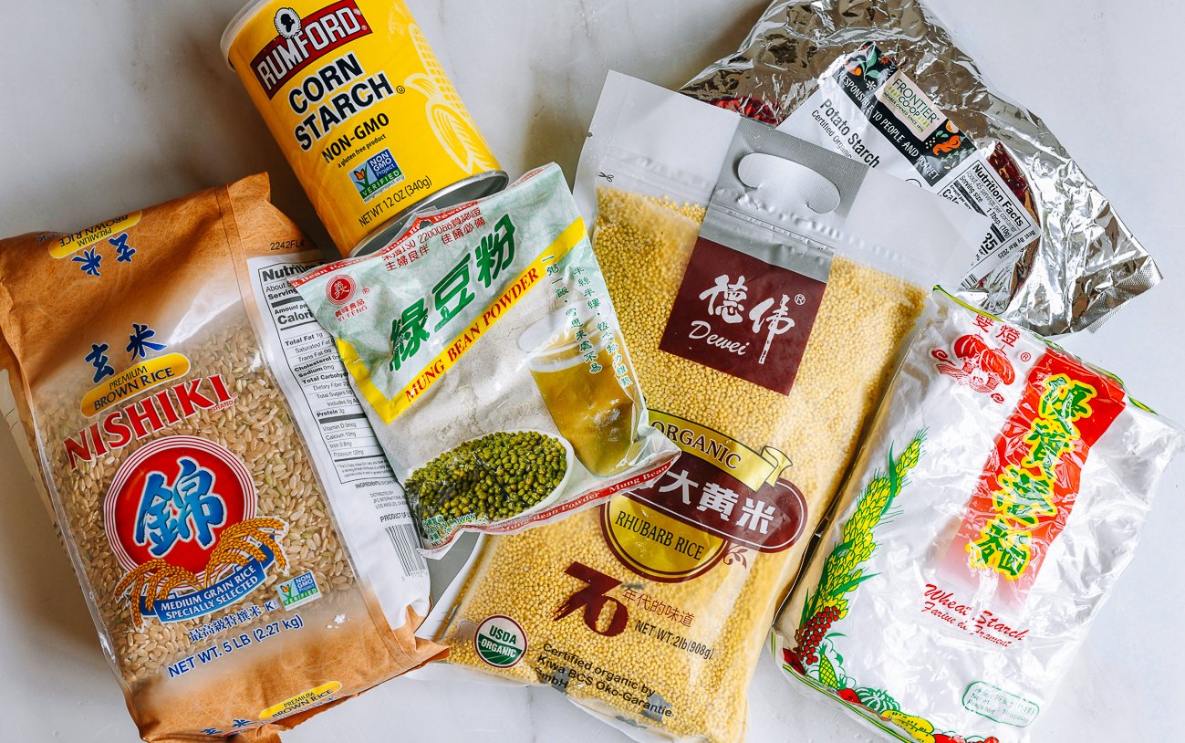 Chinese rice, grains, and flours