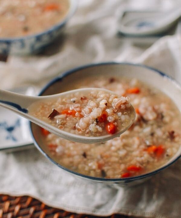 Chinese Multigrain Congee, thewoksoflife.com