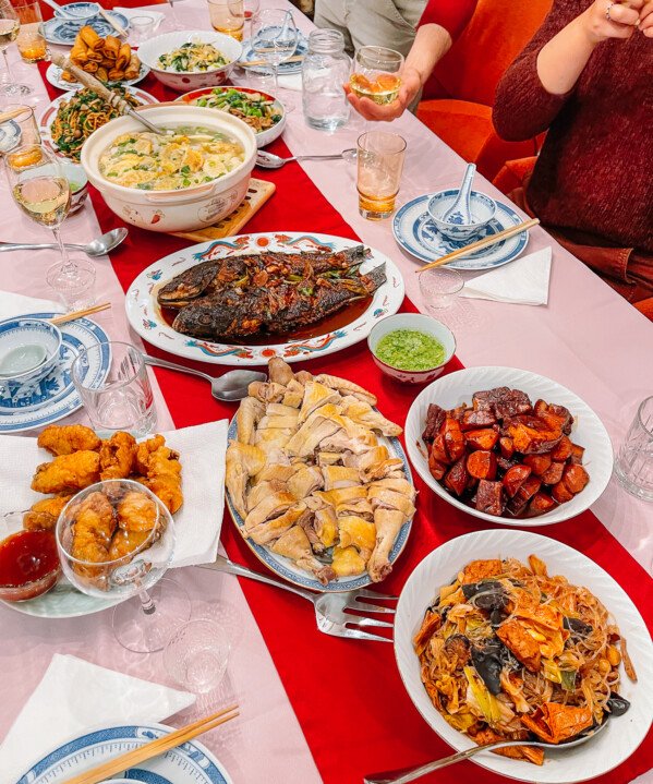 Chinese New Year Dinner Table