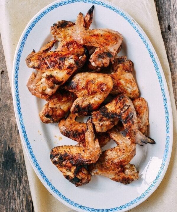 Three-Ingredient Grilled Chicken Wings, by thewoksoflife.com