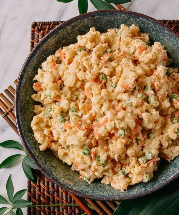 Hawaiian Mac Salad, by thewoksoflife.com