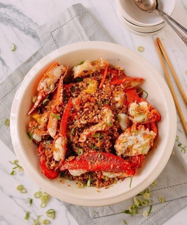 Lobster Sticky Fried Rice, by thewoksoflife.com