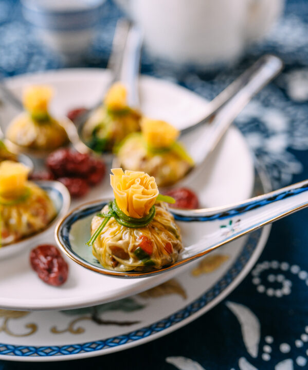 Steamed Money Bag Dumplings for Chinese New Year