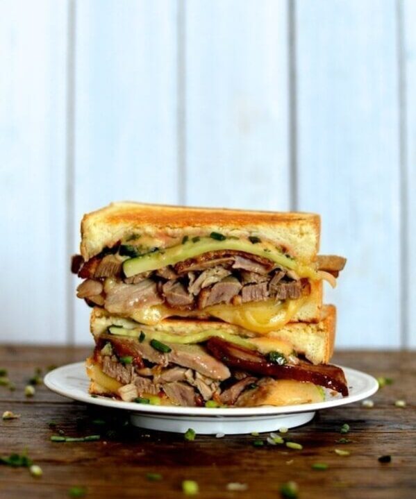 Peking Duck Grilled Cheese, by thewoksoflife.com