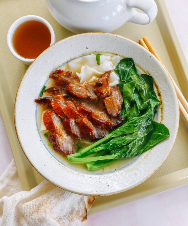 Rice Noodle Soup (Ho Fun) with Char Siu