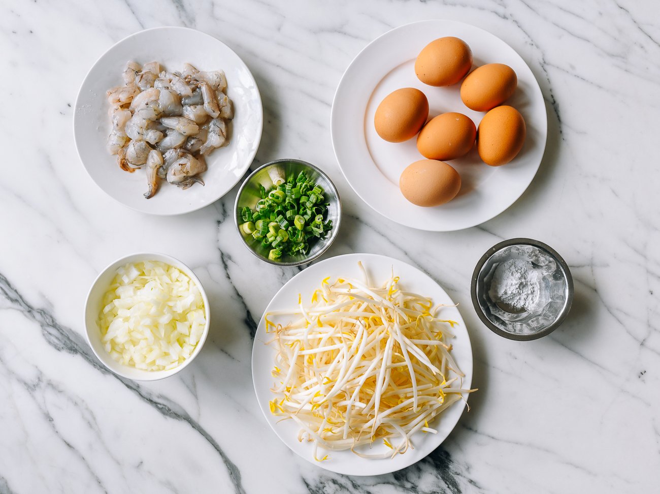 Ingredients for shrimp egg foo young