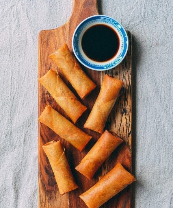 Homemade Spring Rolls, by thewoksoflife.com