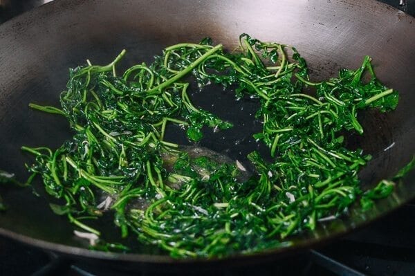 Stir-fried Watercress, by thewoksoflife.com