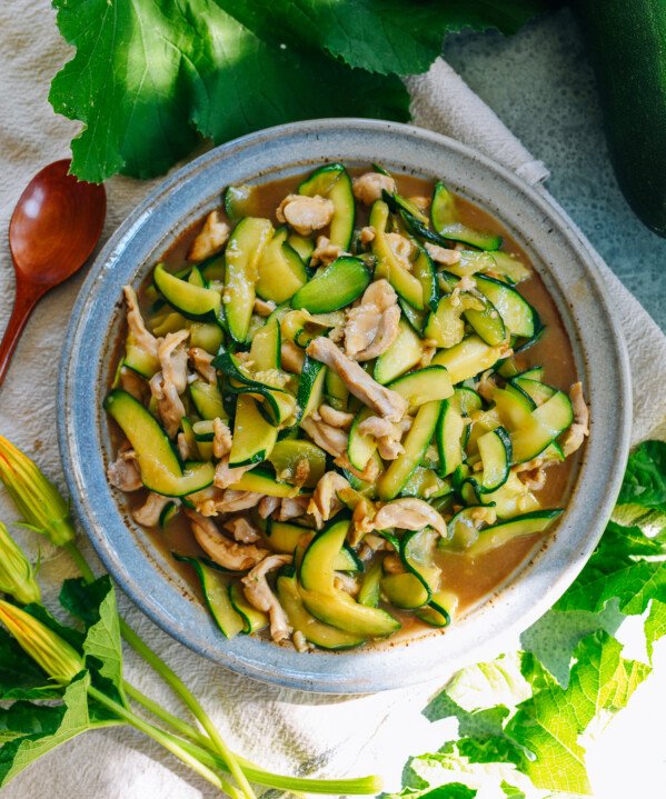 Zucchini Stir-fry with Chicken