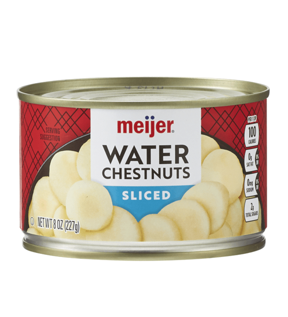 can of sliced water chestnuts